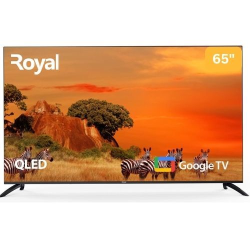 Royal 65&Prime; Inches QLED Google Smart TV - Black + 12 MONTHS WARRANTY(RTV65QM20P)