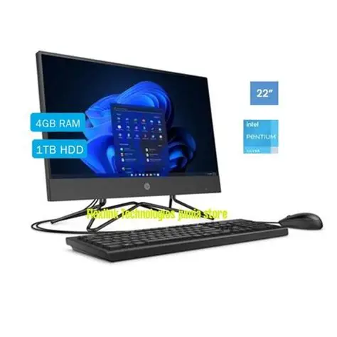 Hp 200G4, ALL IN ONE DESKTOP,INTEL PENTIUM,1TB, 4GB, 22", IRON GREY Win11Pro & Ms Office 2016 Pro Plus