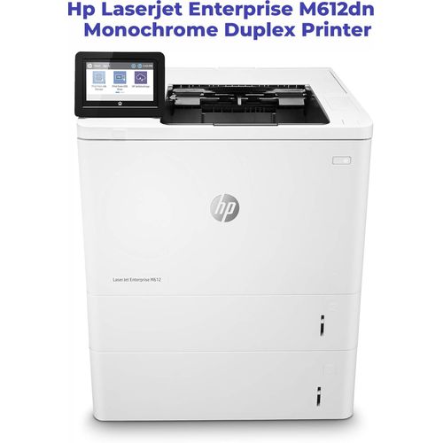 HP LaserJet Enterprise M612dn Monochrome Printer, 61ppm, A4, Duplex, USB/Ethernet, High-Speed Office Printer